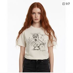 Vintage Daniel Johnston Devil has Texas Artsy T-Shirt Men’s Size Small